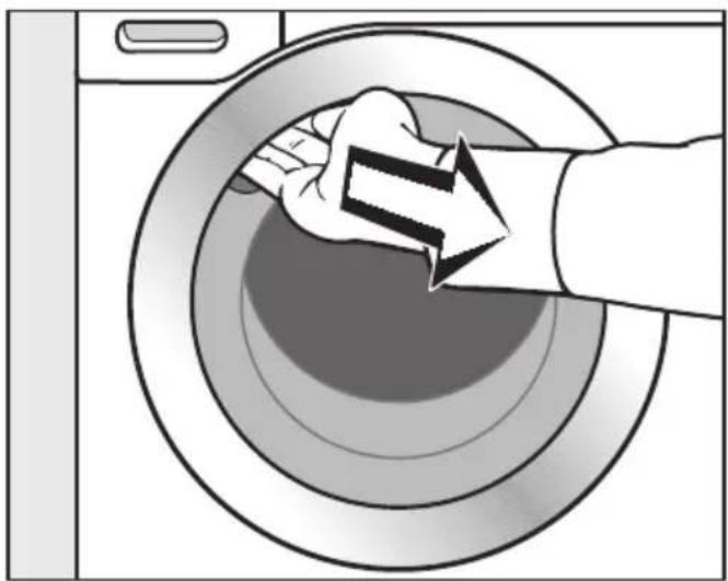 MIELE WEE475 WPS PWash&8kg - Bochtstuk uit de trommel verwijderen - 1