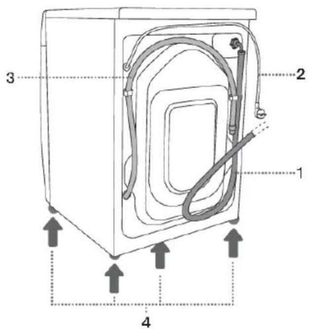 HISENSE WF5V863BW - VOORKANT - 1
