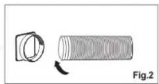 Diagram showing a mechanical component with a circular housing and a cylindrical shaft, labeled Fig.2 (no text or symbols on the components themselves)