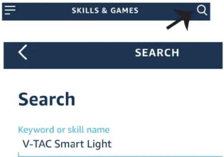 SKILLS & GAMES SEARCH Search Keyword or skill name V-TAC Smart Light