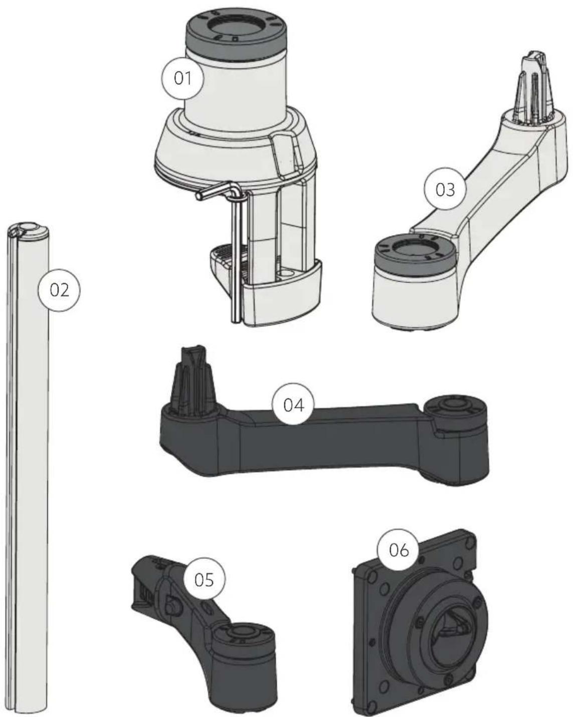 R-Go Tools Zepher 4 C2 - circular monitor arm - 4