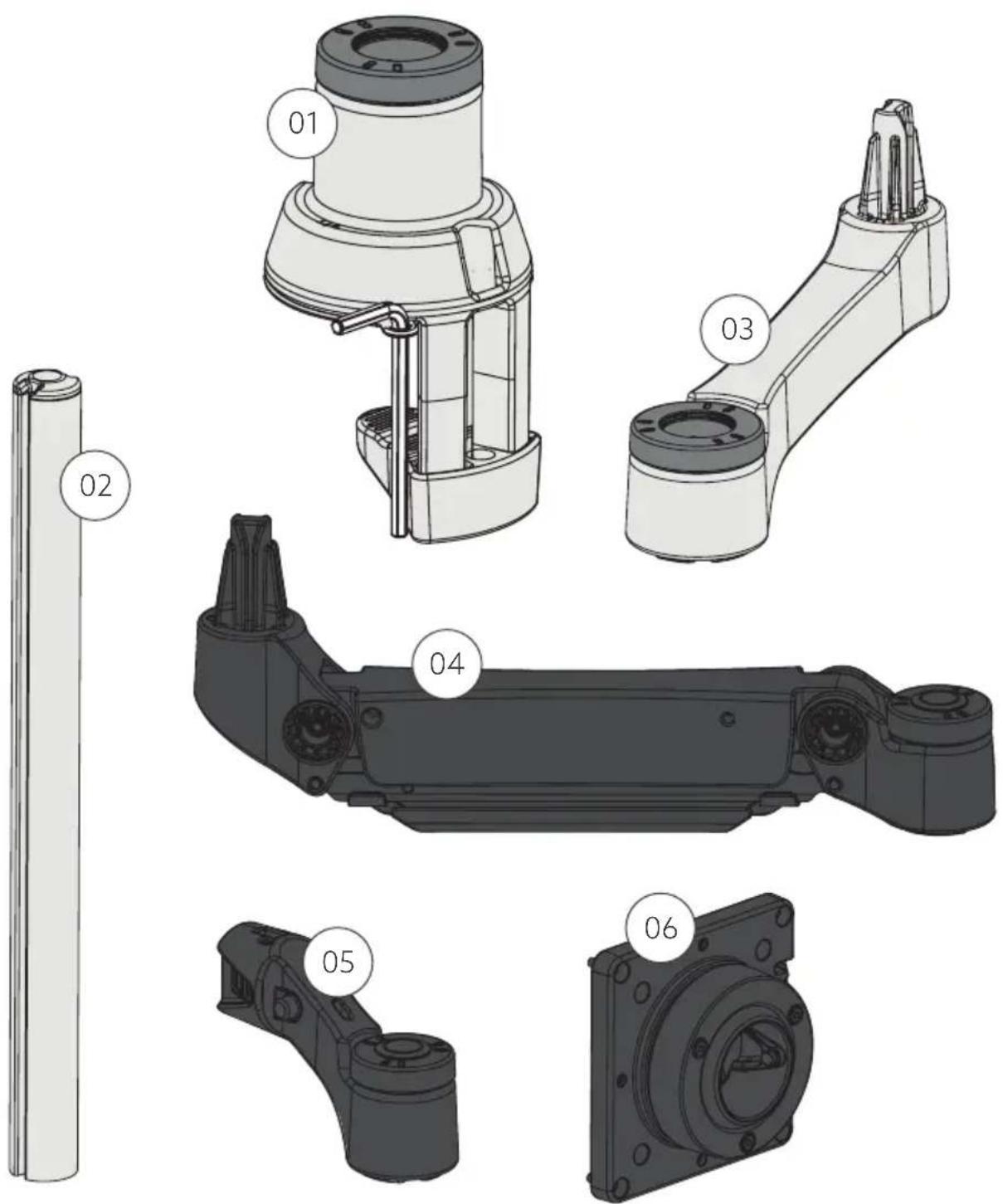 R-Go Tools Zepher 4 C2 - circular monitor arm - 3