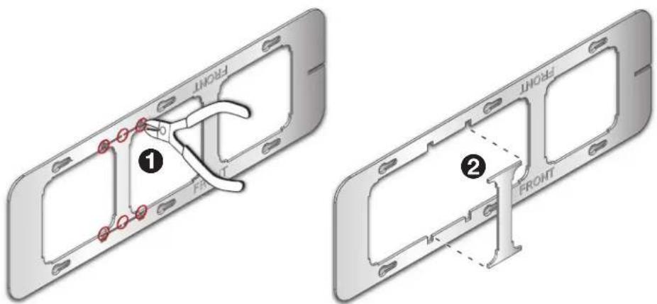 Extron MLM 84 Flex55 - Removing the Bracket Divider - 1