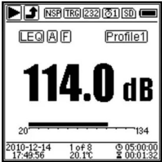 PCE Instruments 432 - Icons and Meaning of Screen Display - 1