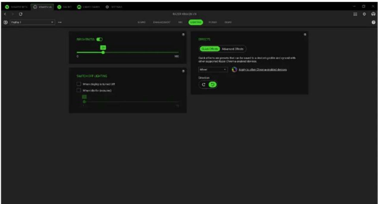 RAZER Kraken V4 X - ライティング - 1