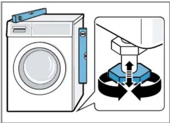 BOSCH WGH246A5NL - Stellen van het apparaat - 2