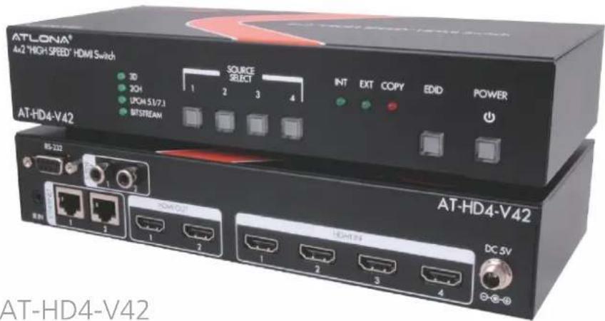 Atlona AT-HD4-V42 - Atlona 4 Input HDMI Switcher with Auto Switching - 2