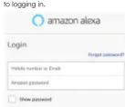 V-TAC VT-3618 - ALEXA SETTINGS - 1