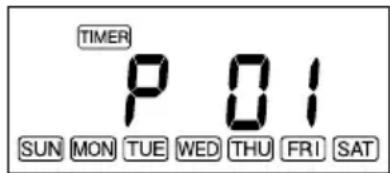TIMER P 01 SUN MON TUE WED THU FRI SAT