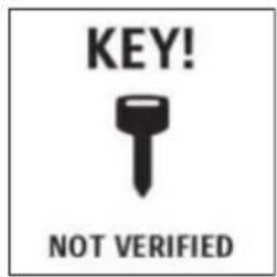 KEY! NOT VERIFIED