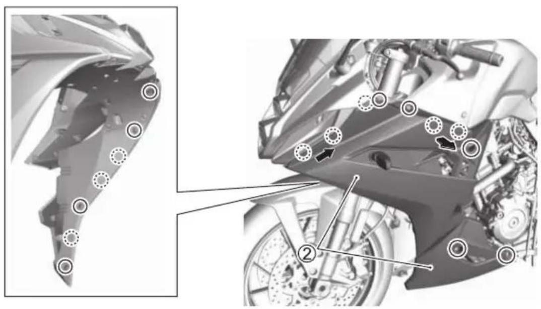 SUZUKI GSX-8S (2025) - VERWIJDEREN VAN DE ZIJAFDEKKING - 2
