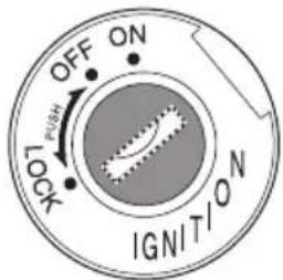 OFF ON LOOK PUSH IGNITION
