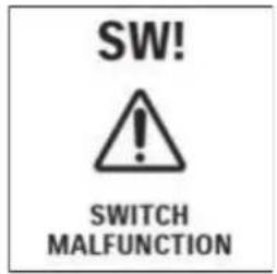 SW! ! SWITCH MALFUNCTION