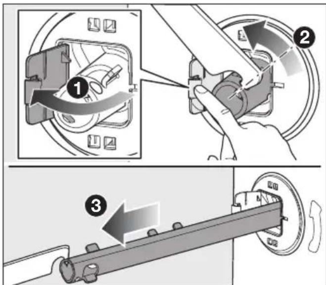 MIELE WEE395 WPS - Transportbeveiliging verwijderen - 1