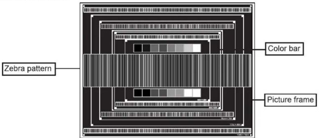 Zebra pattern Color bar Picture frame
