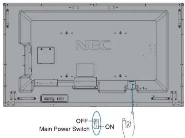 NEC OFF Main Power Switch ON