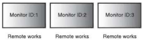 Monitor ID:1 Monitor ID:2 Monitor ID:3 Remote works Remote works Remote works