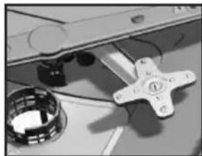 Close-up van een mechanisch apparaat met een metalen kruisvormig onderdeel en een bolvormige basis (geen zichtbare tekst of symbolen)