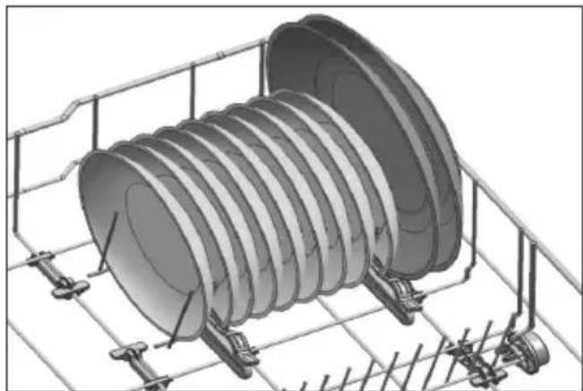 3D-technische illustratie van een opgerold industrieel onderdeel met montagebeugels en structurele steunen (geen tekst of symbolen)