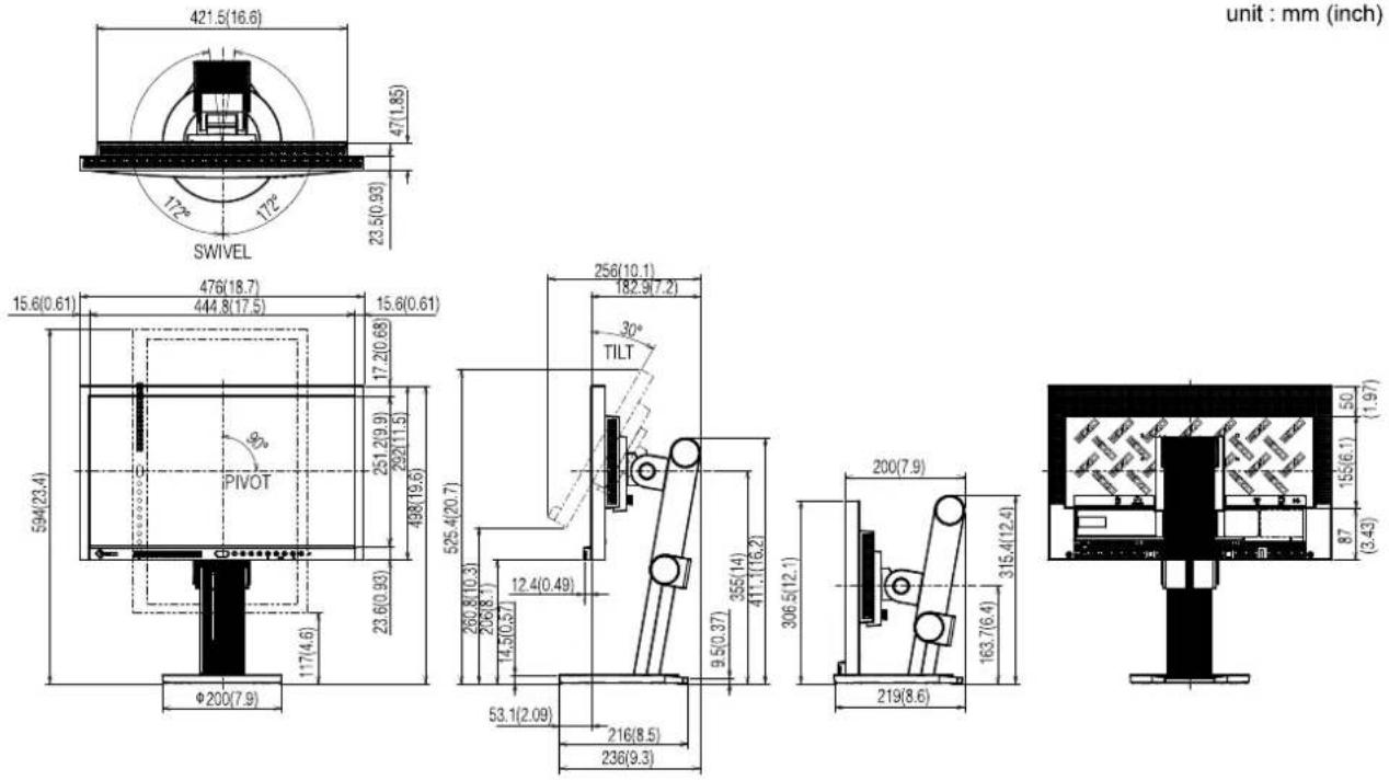 EIZO FlexScan EV2303WT - EV2023W - 1