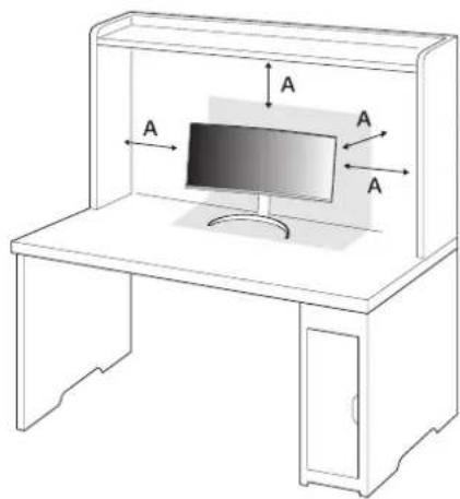 LG 40WP95CP - Installatie op een tafel - 1