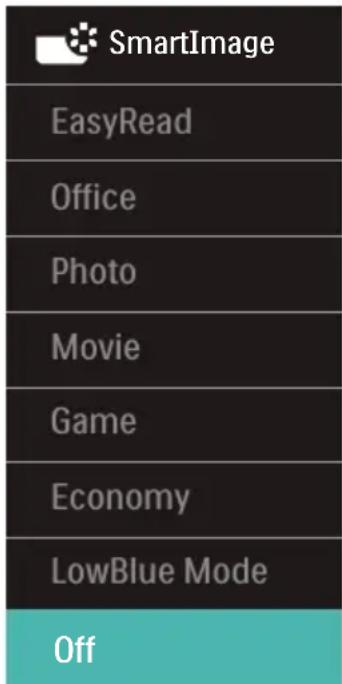 SmartImage EasyRead Office Photo Movie Game Economy LowBlue Mode Off