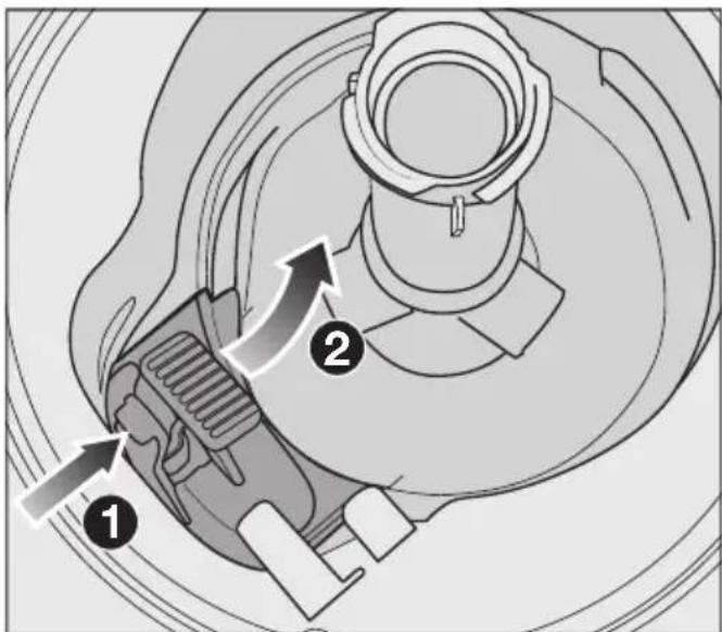 MIELE G 7081 SCVi AutoDos - Afvoerpomp reinigen - 1