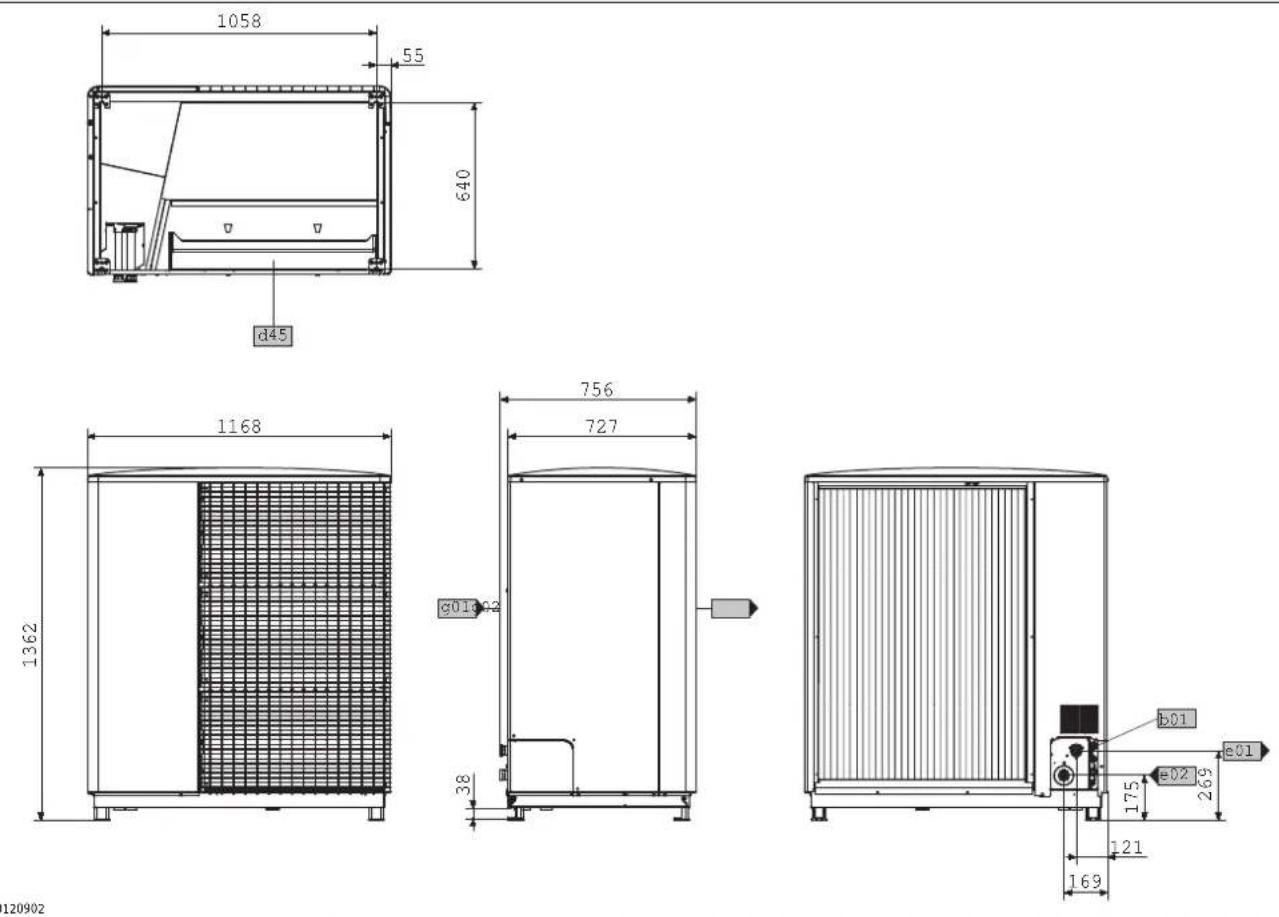 STIEBEL ELTRON WPL-A 07.2 Plus HK 230 - Afmetingen en aansluitingen - 5