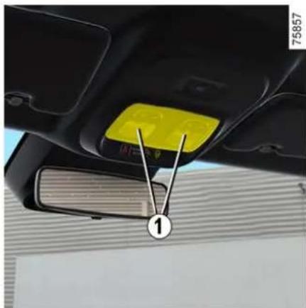 RENAULT Twingo E-Tech Electric (2025) - Binnenverlichting: vervangen van een lamp - 1