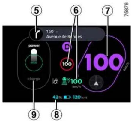 5 150 km Avenue de Rennes 6 7 75876 power 100 100 charge 100 km/h 42% 120 km 9 8