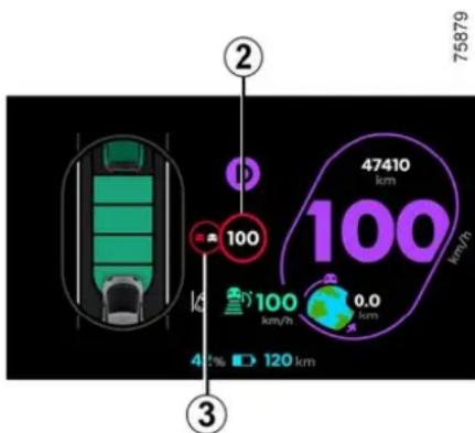 75879 47410 km/h 100 100 km/h 0.0 % 42% 120 km ② ③