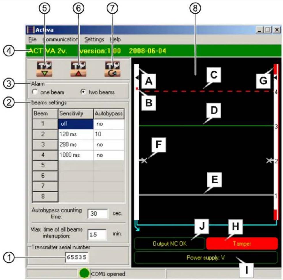 Satel ACTIVA-8 - Configuratie via de PC - 1