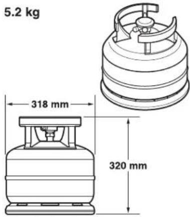 5.2 kg 318 mm 320 mm