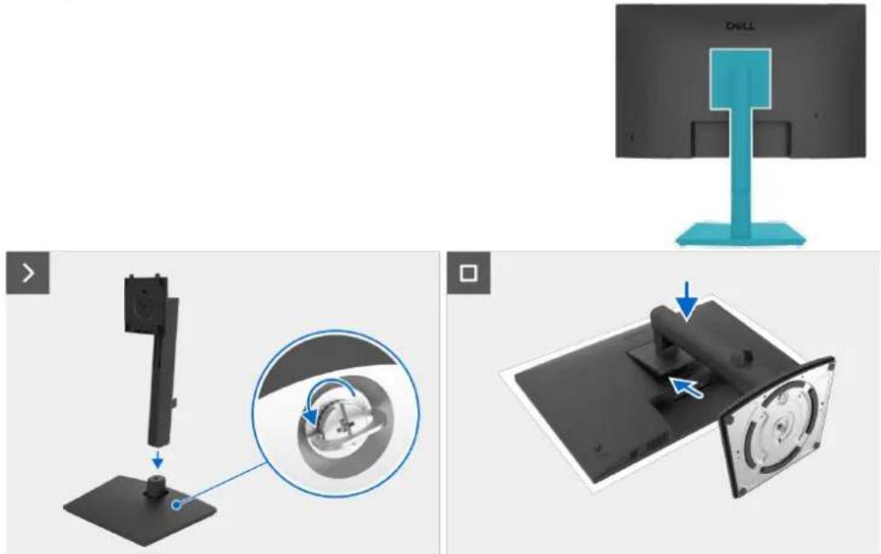 DELL E2426HB - Installing the stand - 1