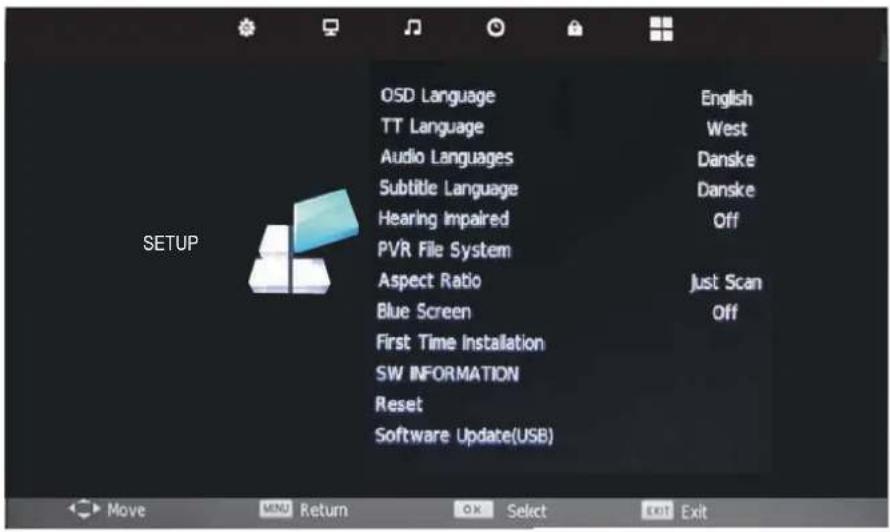 DENVER LDD-2454MC - SETUP menu - 1
