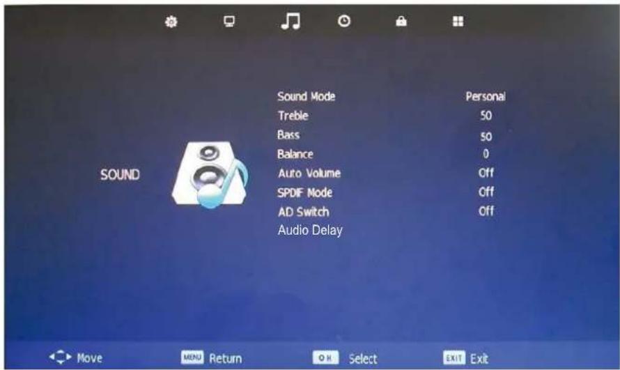 DENVER LDD-2454MC - SOUND menu - 1