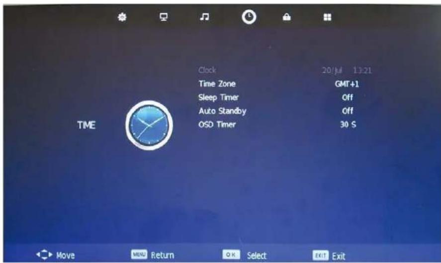 DENVER LDD-2454MC - TIME menu - 1