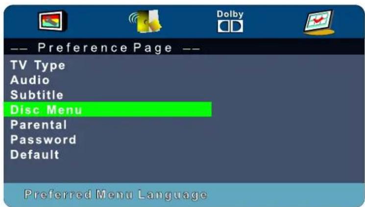 DENVER LDD-2454MC - Disc Menu - 1