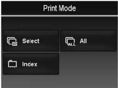 AGFA AP Compact 103 - Setting the Print Mode Menu - 1