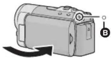 PANASONIC SDR-T50P/PC - Turning the power on and off with the LCD monitor - 2