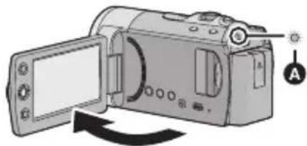PANASONIC SDR-T50P/PC - ■ To turn on the power - 1