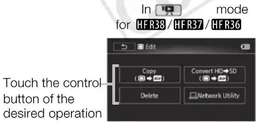 CANON Legria HF37 - [Edit] Panel - 9