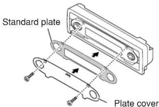 JVC KD-SC607EE - Changing the standard plate - 3