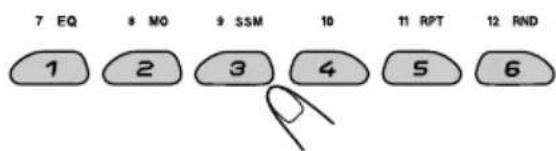 JVC KD-SC607EE - Press and hold the number button (in this example, 1) for more than 2 seconds to store the selected service into the preset number you want. - 1