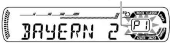JVC KD-SC607EE - Press and hold the number button (in this example, 1) for more than 2 seconds to store the selected service into the preset number you want. - 2