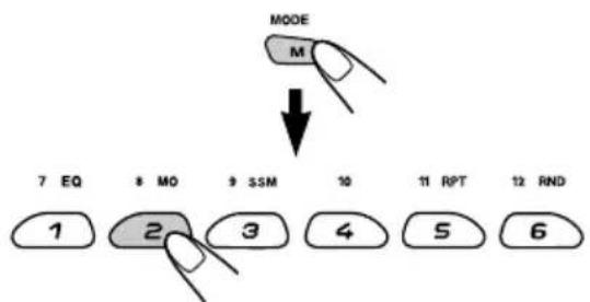 JVC KD-SC607EE - How to use the M MODE button - 1