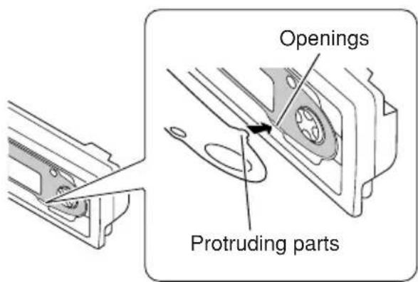 JVC KD-SC607EE - When attaching the plate cover - 1