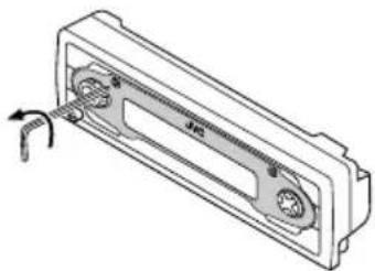 JVC KD-SC607EE - Changing the standard plate - 1