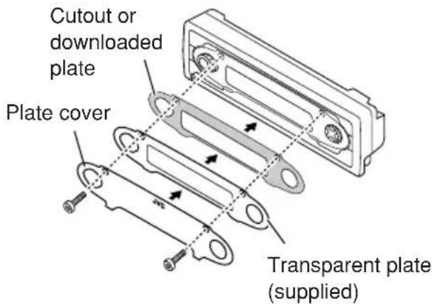 JVC KD-SC607EE - Changing the standard plate - 4