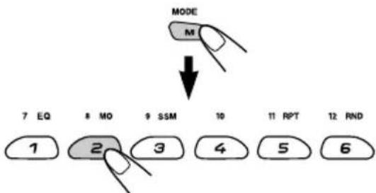 JVC KD-SC607EE - How to use the M MODE button - 1